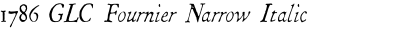 1786 GLC Fournier Narrow Italic